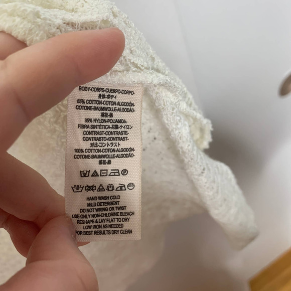 Free People White Lace Tank Top - Picture 8 of 9